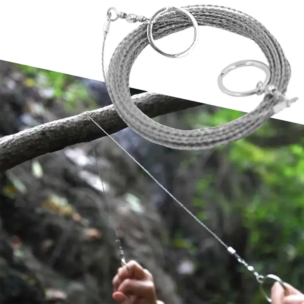 Outdoor Wire Saw Anti-rust Corrosion-resistant Camping Hand Saw Cutting Weed Survival Tool Stainless Steel Emergency Chainsaw