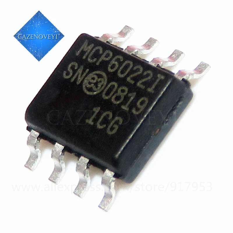 10 pièces/lot MCP6022-I/SN MCP6022-I MCP6022 SOP-8, nouveau, original, en Stock