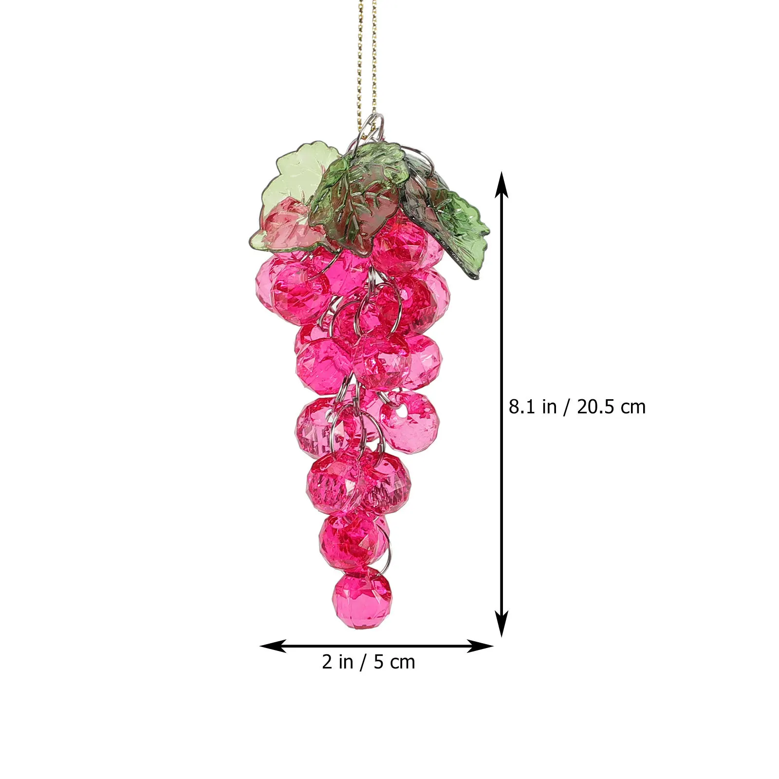 

4Pcs Acrylic Handmade Grape Cluster Beaded Ornament Hanging Decoration for Party Home Wall Door Christmas Acrylic Grape Ornament
