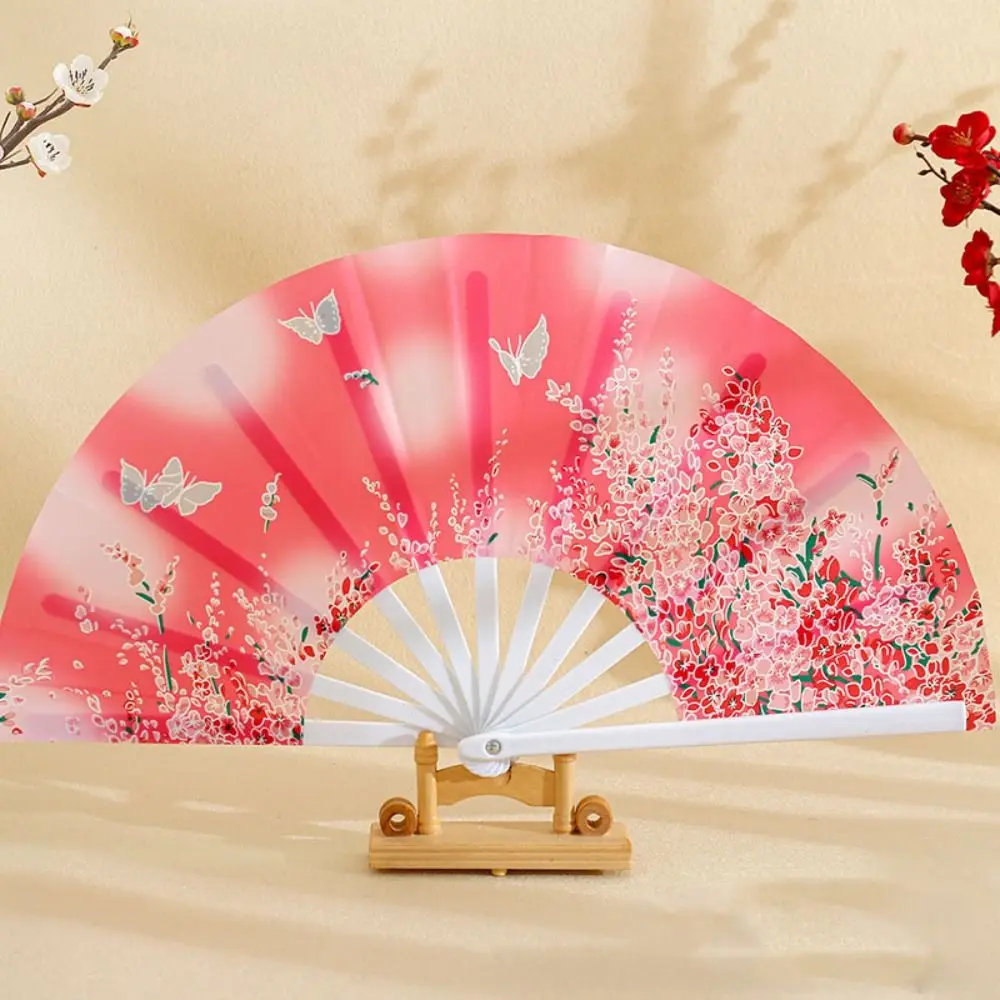 

28 см китайский веер для йоги Тай Чи пластиковая кость 8 цветов кунг-фу веер древний стиль веер в стиле шинуазри подарок декор для свадебной вечеринки