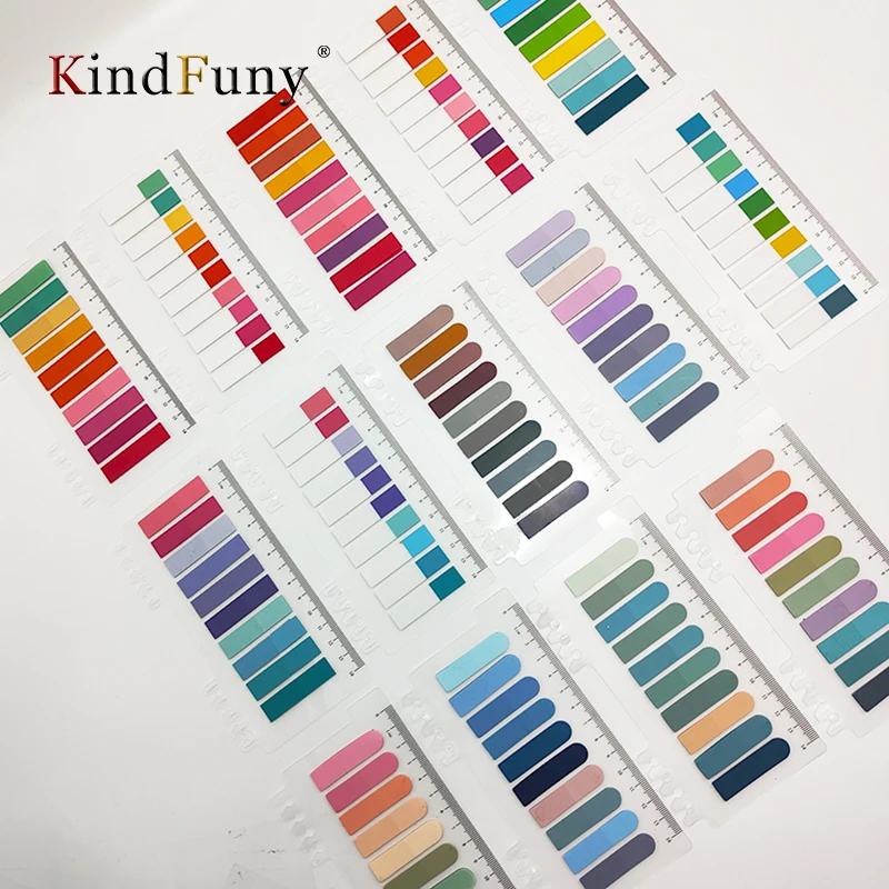 

KindFuny 2800sheets Stationery Sticky Notes Colorful Paster Sticker Novelty Memo Pad Label DIY Bookmark Index Flags Tab