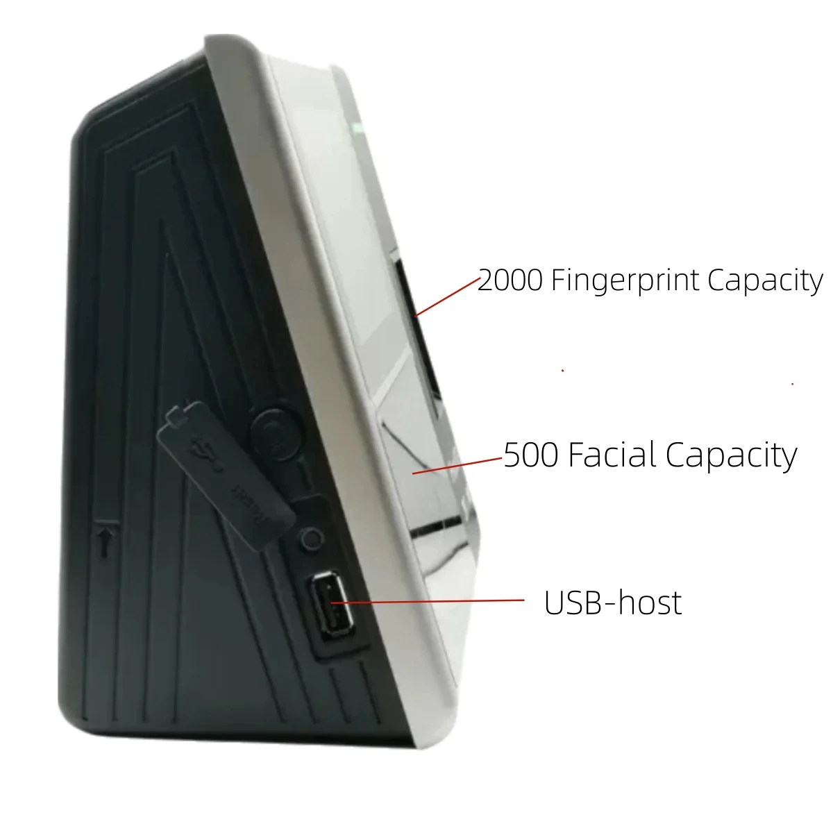Facial Attendance Machine Employee With Fingerprint Attendace Management Device ZK iFace702-S U-disk Download 4.3 Inch Screen