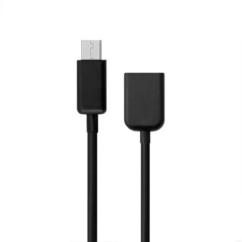 

L4MA Micro USB Female to Micro Male Black Converter Charging Cable Connector Plug