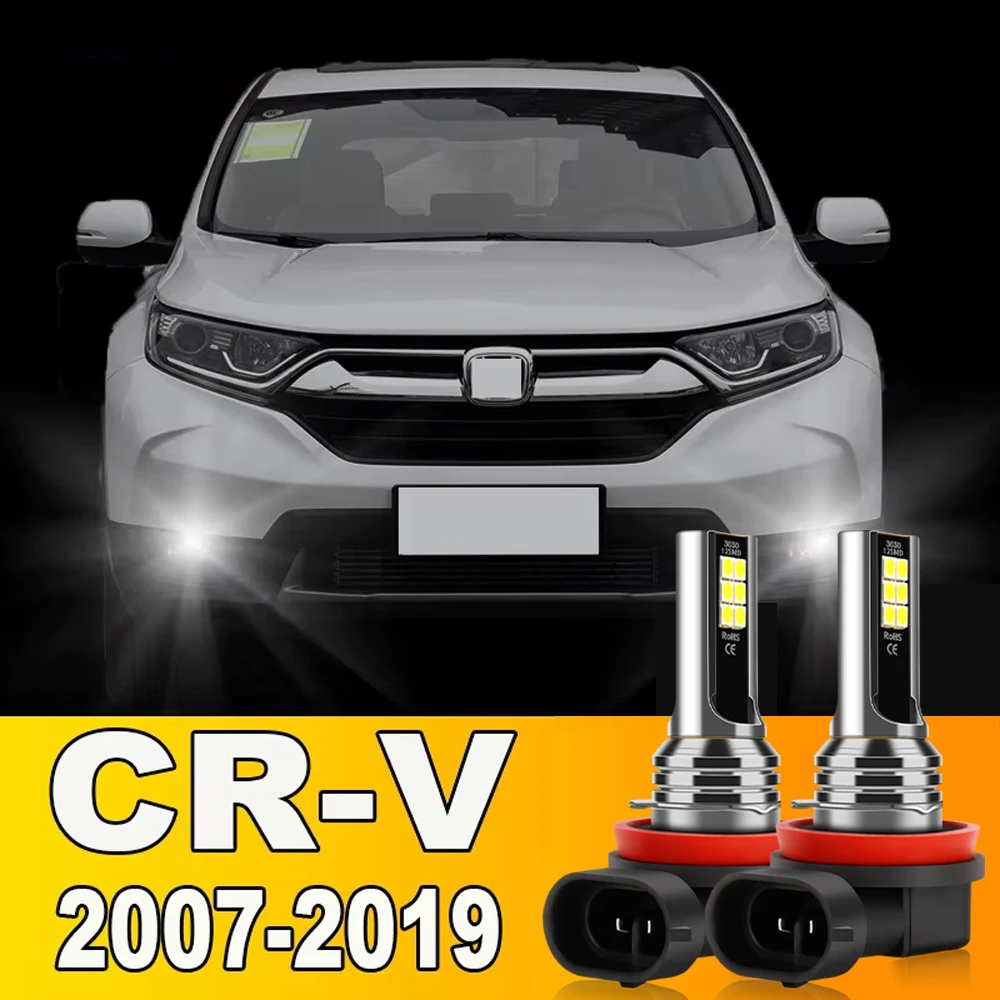 

2x LED For Honda CR-V CR V CRV 2007 2008 2009 2010 2011 2012 2013 2014 2015 2016 2017 2018 2019 Front Fog Light Bulbs Accessorie