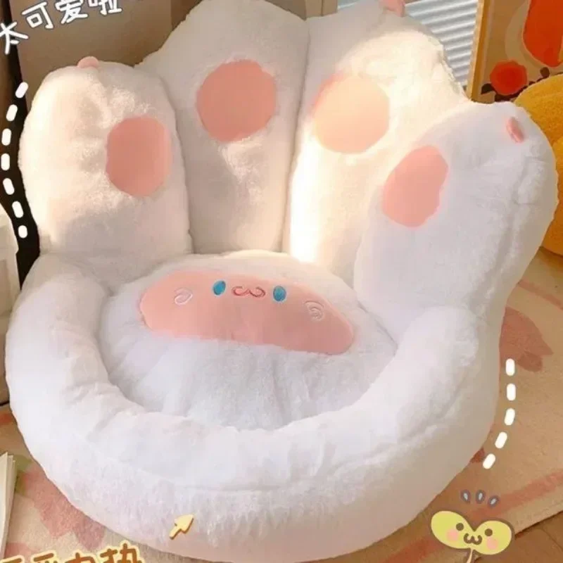 Winter Thick Warm Floor Cushion Cute Cat Paw Shape Cushion Bedroom Living Room Decorative Sofa Chair Seat Cushion Throw Pillows