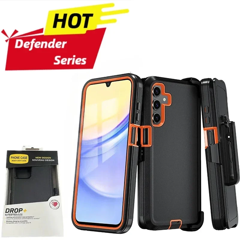 

Бронированный чехол Otter XBox Defender Series для Samsung Galaxy A56/36 A55 A16 A26 A25 A15 A34 A35 A06/07 A17 с защитой от падения и зажимом