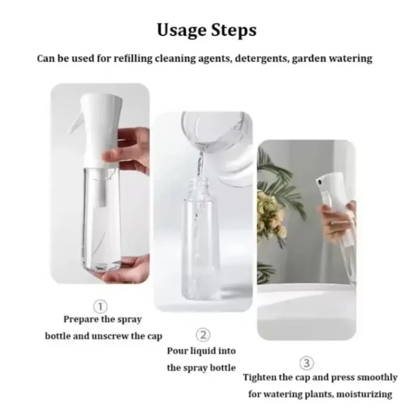 Continuous Spray Bottle - Superfine Spray | Water Spray Bottle Kitchen Oil Kettle Cleaning Salon General Spray Bottle view 5