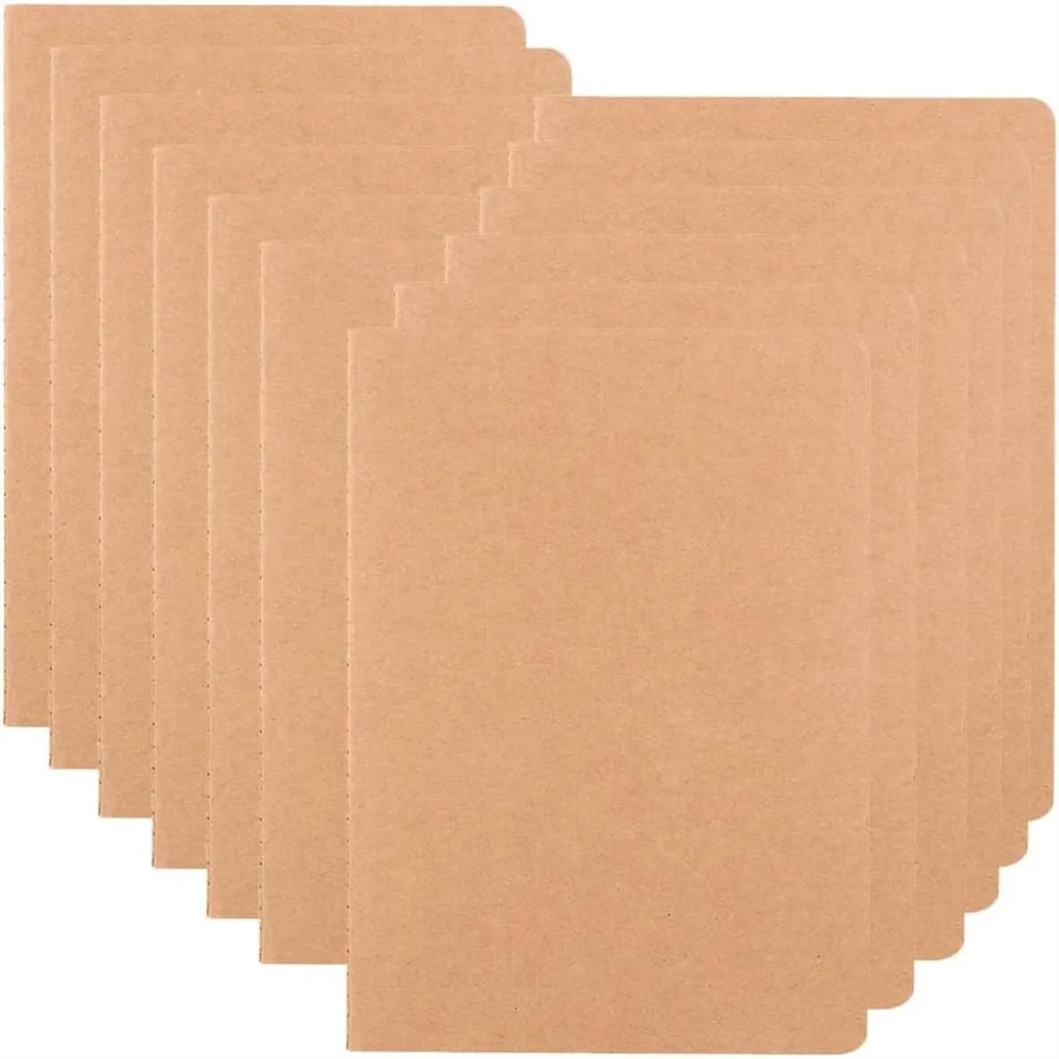 

12 Pack Blank Notebook Journals Bulk, 8.5x11 inch 60 Pages Thick Plain Paper Sketchbook Composition Notebooks for Students