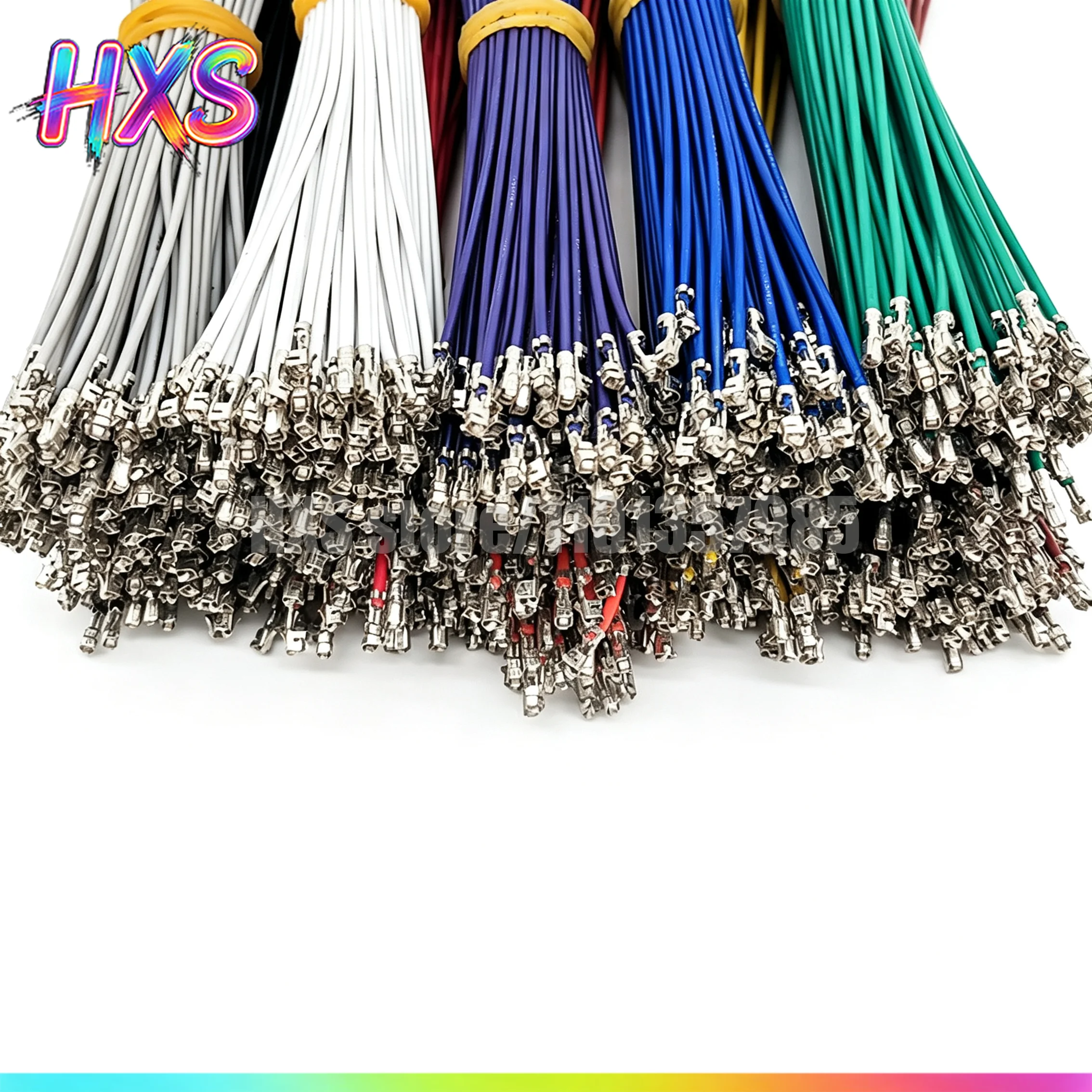 50PCS 26AWG 24AWG 22AWG Electronic Wire Color XH2.54 Terminal Wire Spacing 2.54mm Single and Double Head Pressure Spring