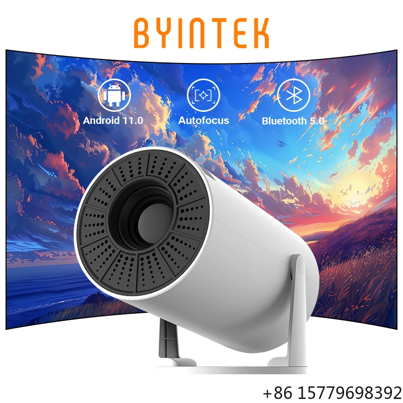 

250 Lumens Mini LCD LED Smartphone Projector, Wireless Home Theater 1080P 4K Mobile Phone Connect