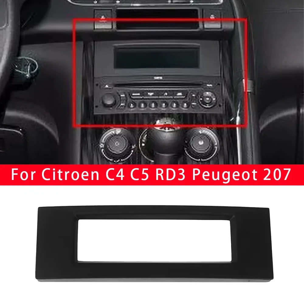 Car Radio Multi-function C-Screen Shell Case Fixed Frame CD Player Screen Replacement Housing For Citroen C4 C5 RD3 Peugeot 207