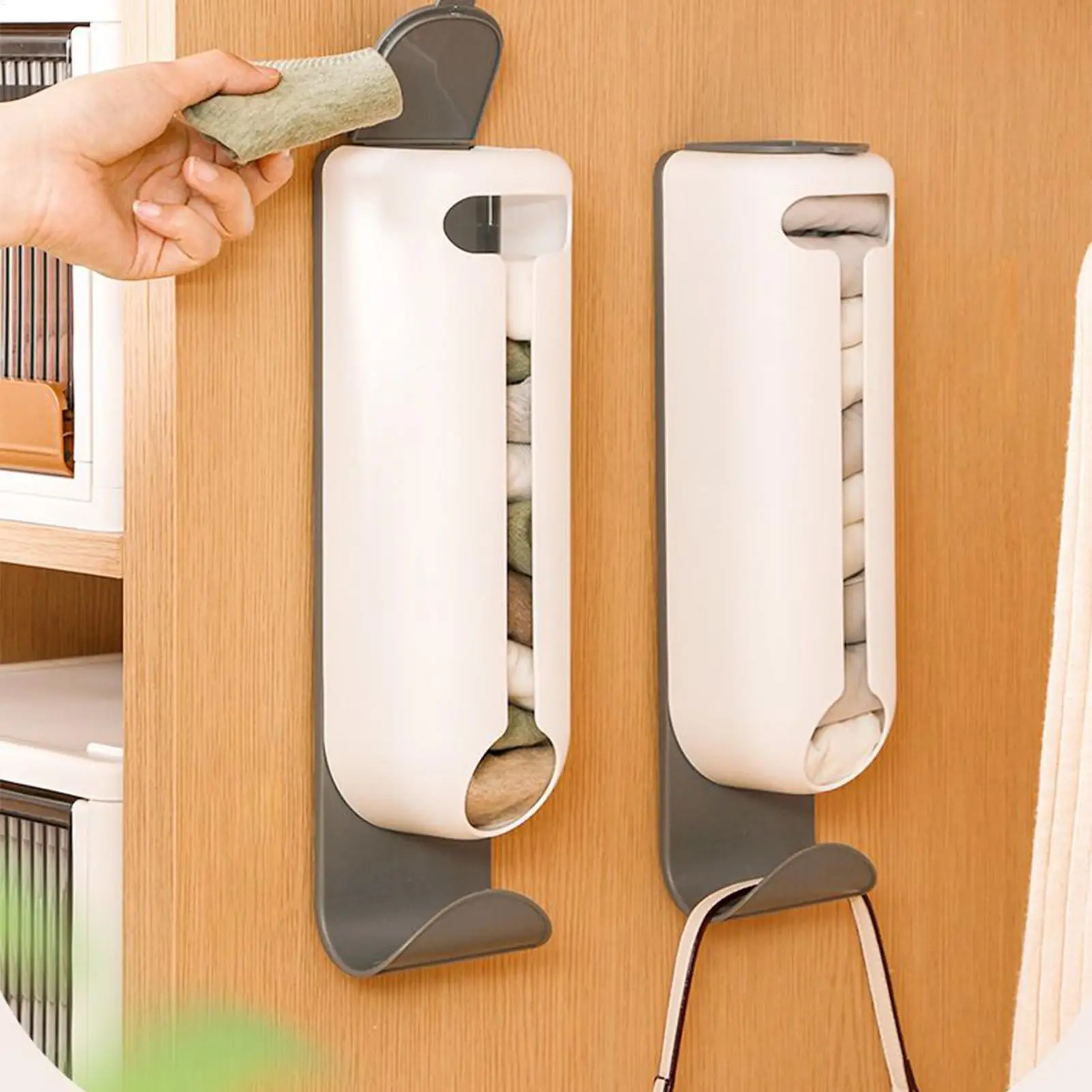 Kitchen Garbage Bag Organizer Household Wall Mounted Underwear Organizer Sock Organizer Underwear Organizers Kitchen Clutter Bin