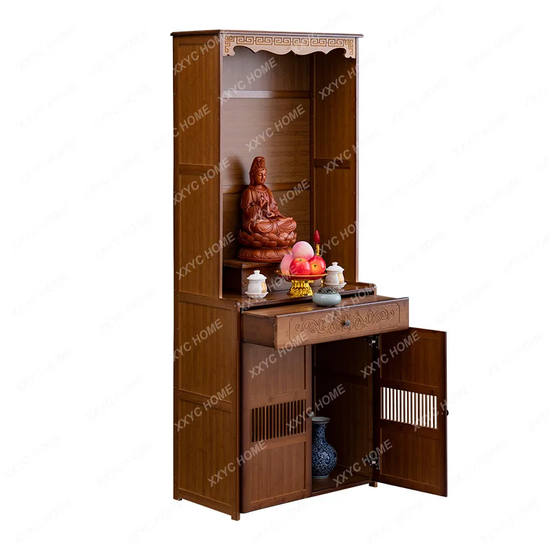 

Buddha Niche Clothes Closet Bamboo Household Economical Shrine Altar