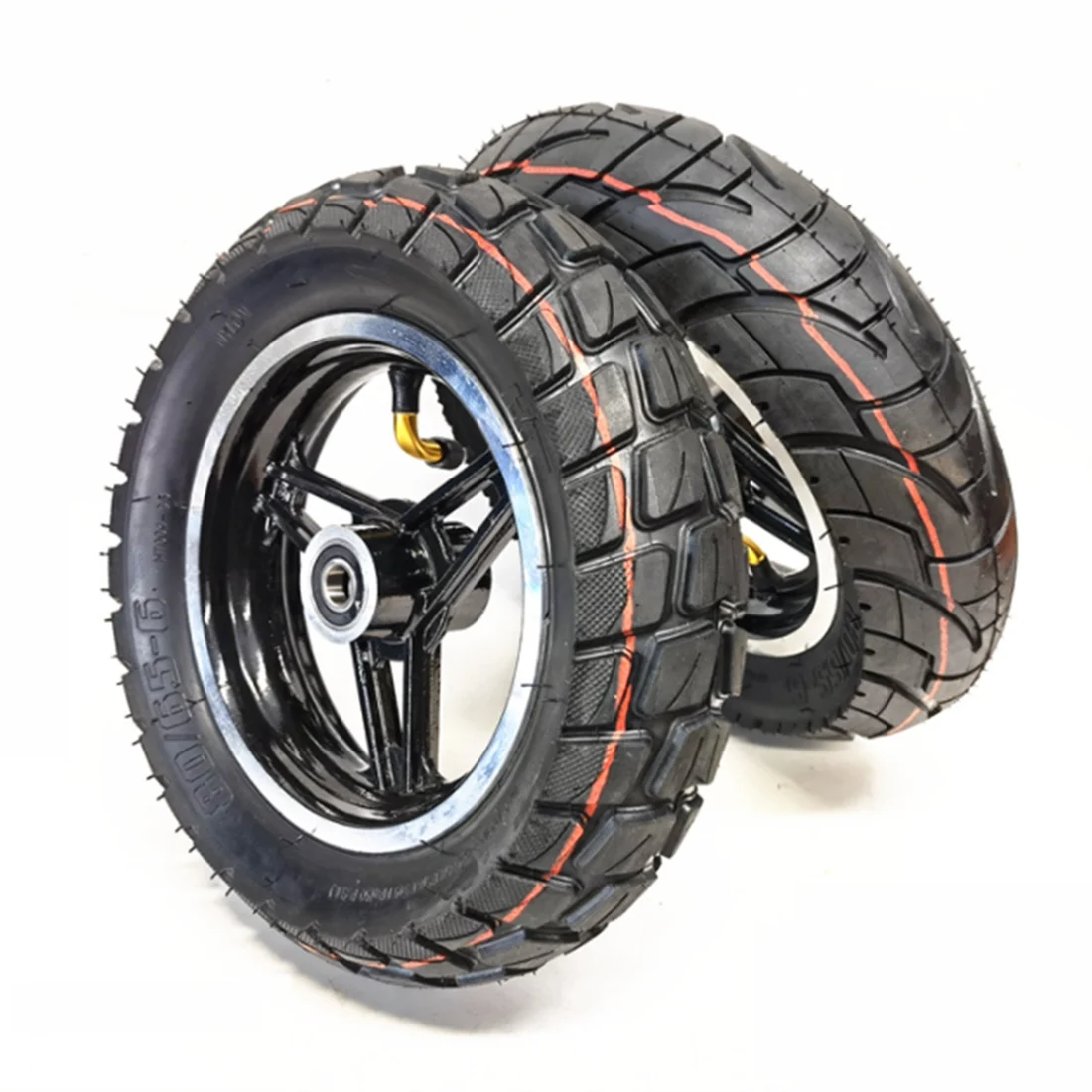 80/65-6 Tire Upgrade 10 Inch 80 65 6 Off-Road Tubeless Tires Tyre Fit for 10Inch Electric Scooter,12mm