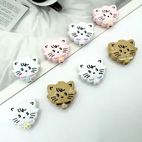 귀여운 고양이 분리 부품 DIY 장식품 합금 수제 빗금 고양이 분리 부품 고양이 분리 구슬 고양이 구슬 고양이 분리 구슬