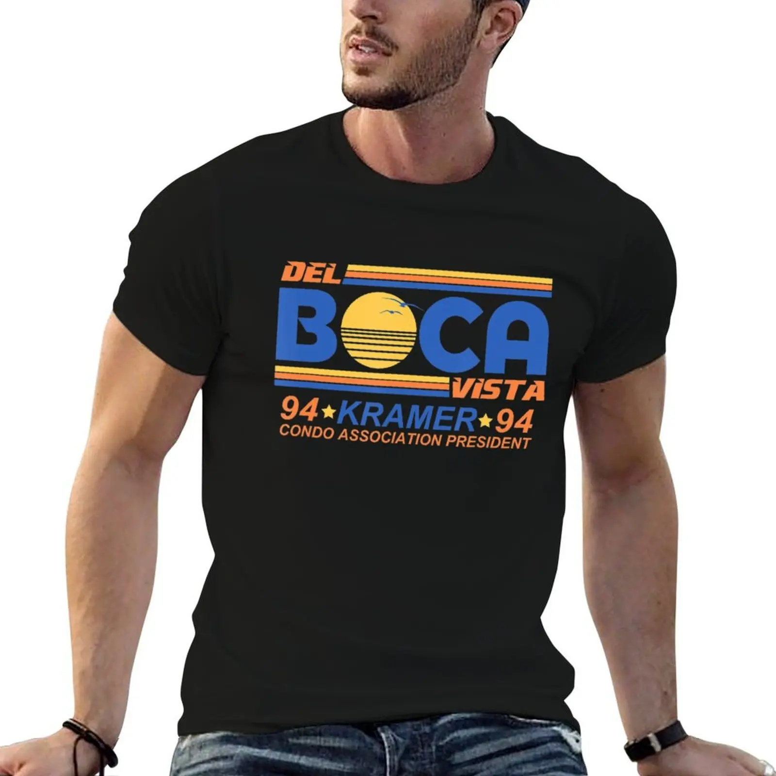 T-shirt Del Boca Vista Retirement Community, t-shirt uni basique pour un usage quotidien