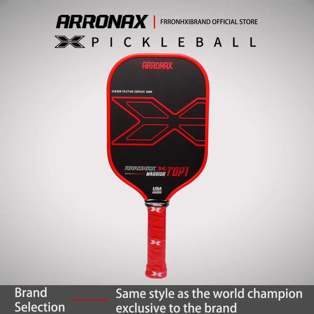 ARRONAX Thermoformed Raw Carbon Fiber Pickleball Paddle 16mm Grip 5.2 inch Pickle Ball Racket Sets Men Cover Paddles