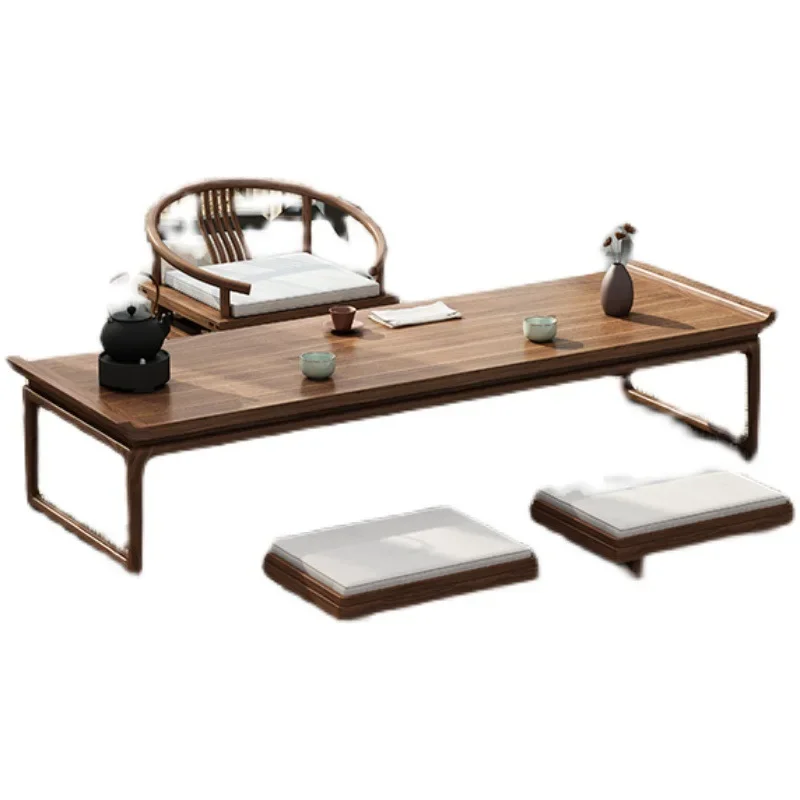 

Tatami, tea table, platform, coffee table, short, solid wood, antique, zen