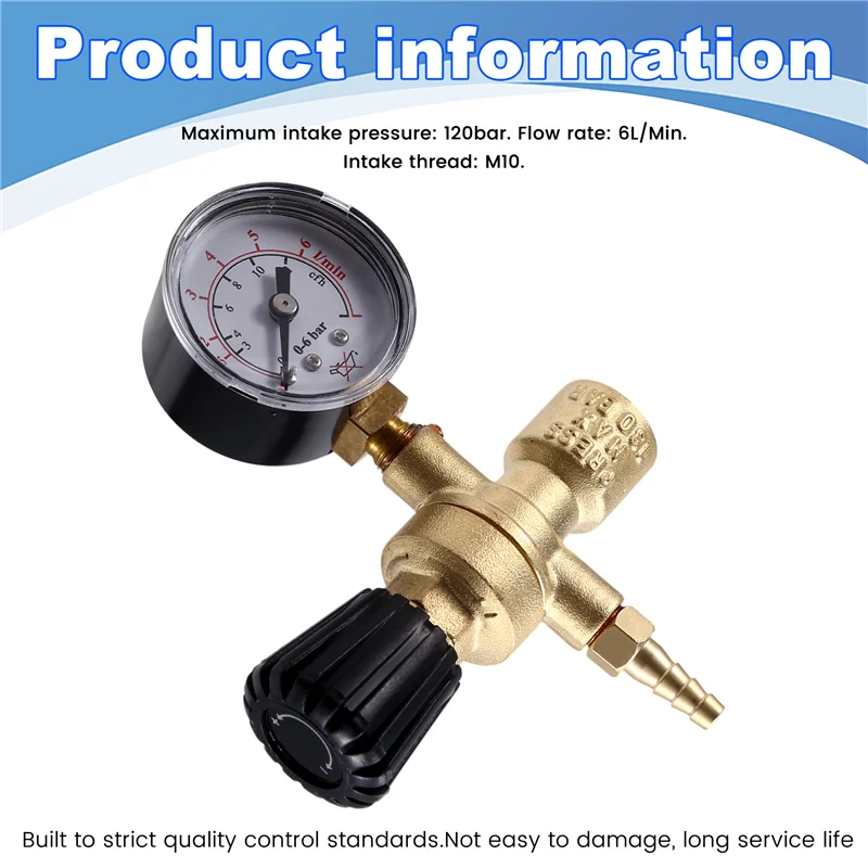 Peliciosos-Mini reductor de presión de dióxido de carbono de argón instrumento de manómetro 36V 220V dos válvulas reductoras de presión de soldadura M10 * 1