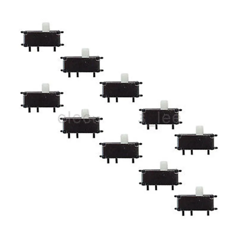 100pcs MK-12C02 7 Pin SMD 2 Position SPDT 1P2T mini Vertical Slide Switch