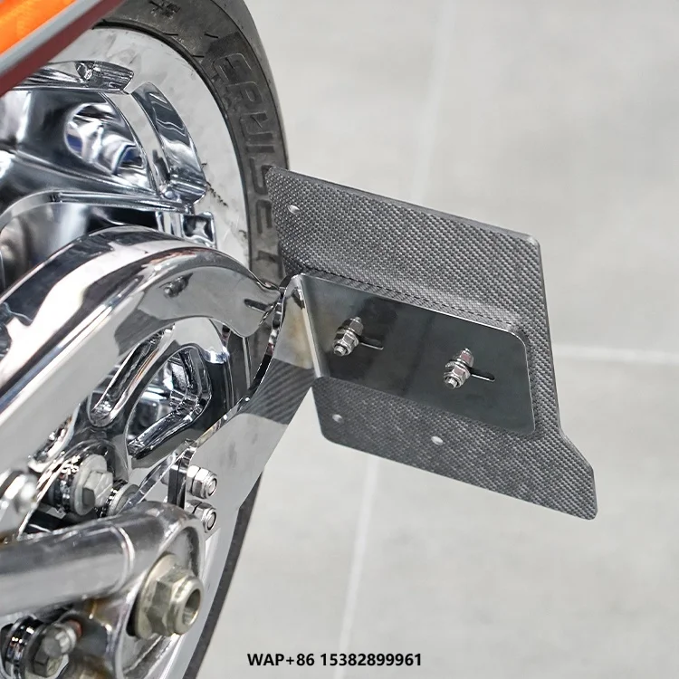 

Chiefdom Aluminum Left Side Mount License Plate Bracket for 2018-UP Softail Fat Boy/Street Bob/Breakout Retrofit/Upgrade