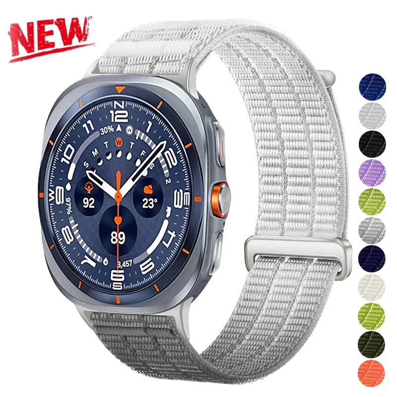 

Nylon Loop Strap For Samsung Galaxy Watch Ultra 47mm Braided Breathable Band for Galaxy Watch Ultra 1 2 47mm Accessories