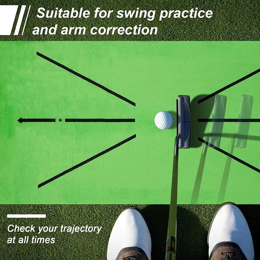 Golf Swing Track Detection Mat – Practice Marking Pad for Batting Ball Trace & Directional Analysis, Golf Training Accessory