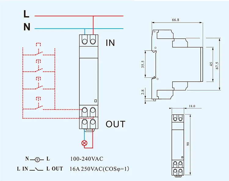 Imagem -06 - Wifi Smart Time Switch Tuya App Timer Medidor de Eletricidade 16a 250vac Atms1612