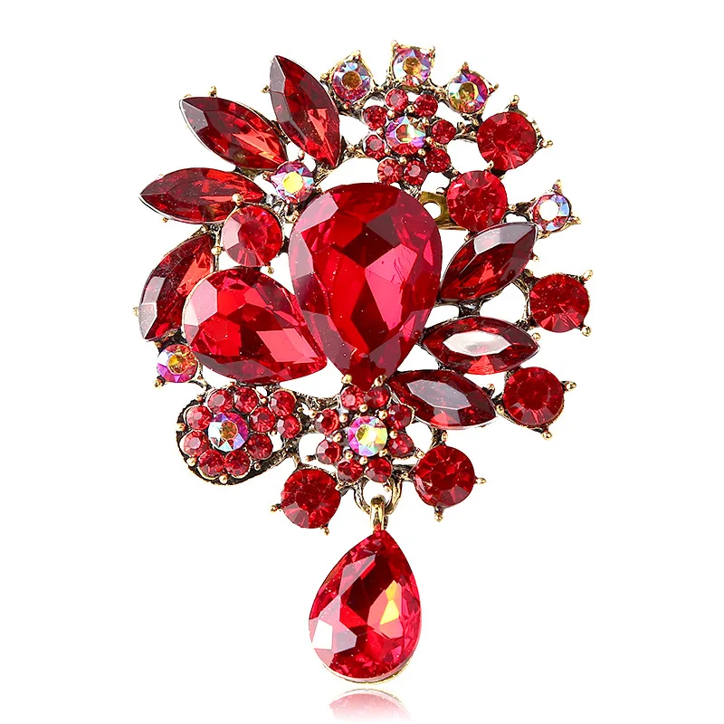 fashion creative crystal brooch women's clothing accessories pins