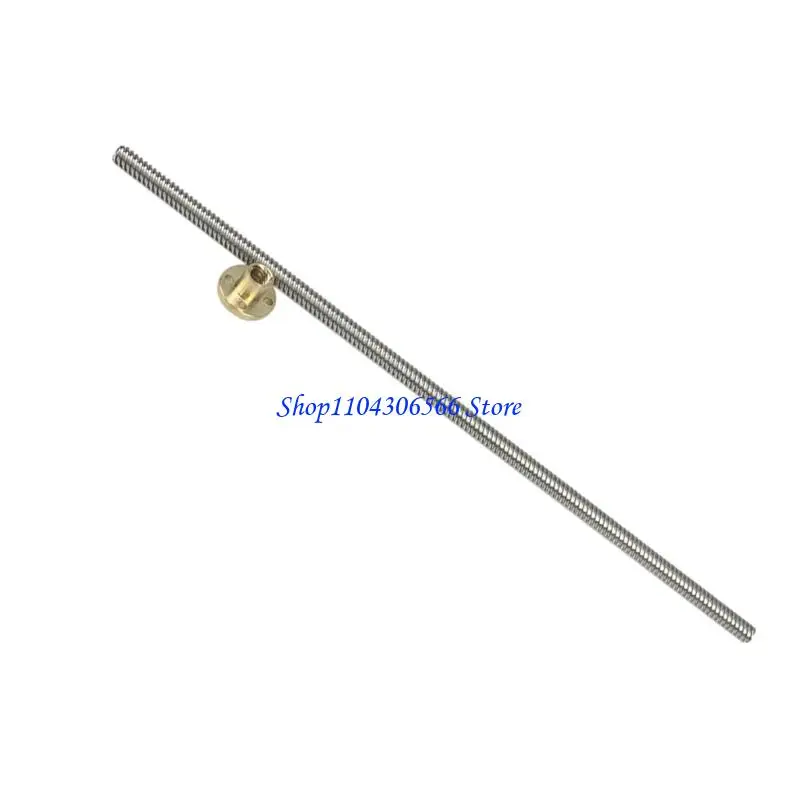 02DD T8 Screw Trapezoidal Rod T8 3D Printer Screw Thread 8mm Screw Aluminum