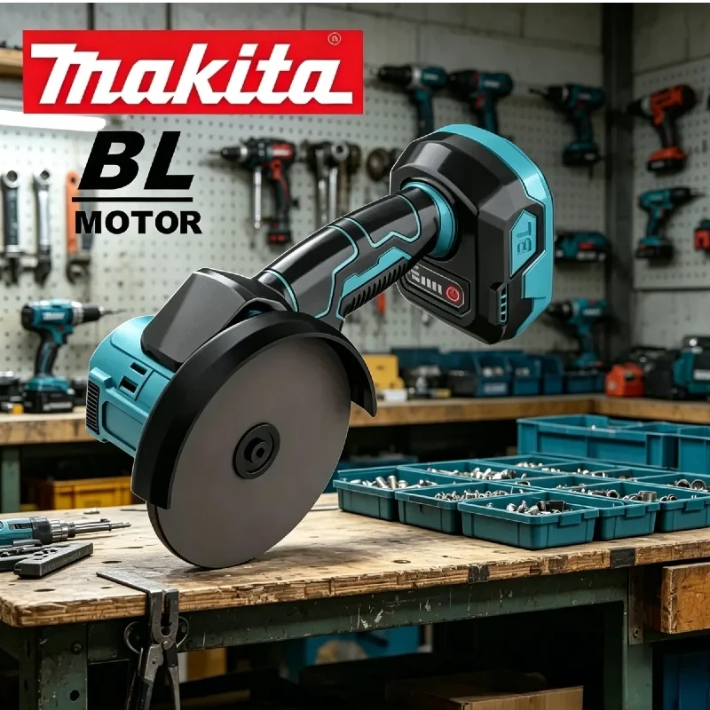 

Беспроводная угловая шлифовальная машина Makita 4 дюйма, мини, бесщеточная, электрическая, для полировки, шлифовки и резки, для аккумулятора 18В