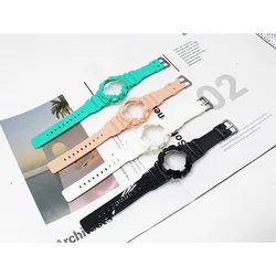 Suitable for Case Strap GMA-S110/S120/S130/S140 Replacement Case Strap Solid Colour Set Watch Accessories