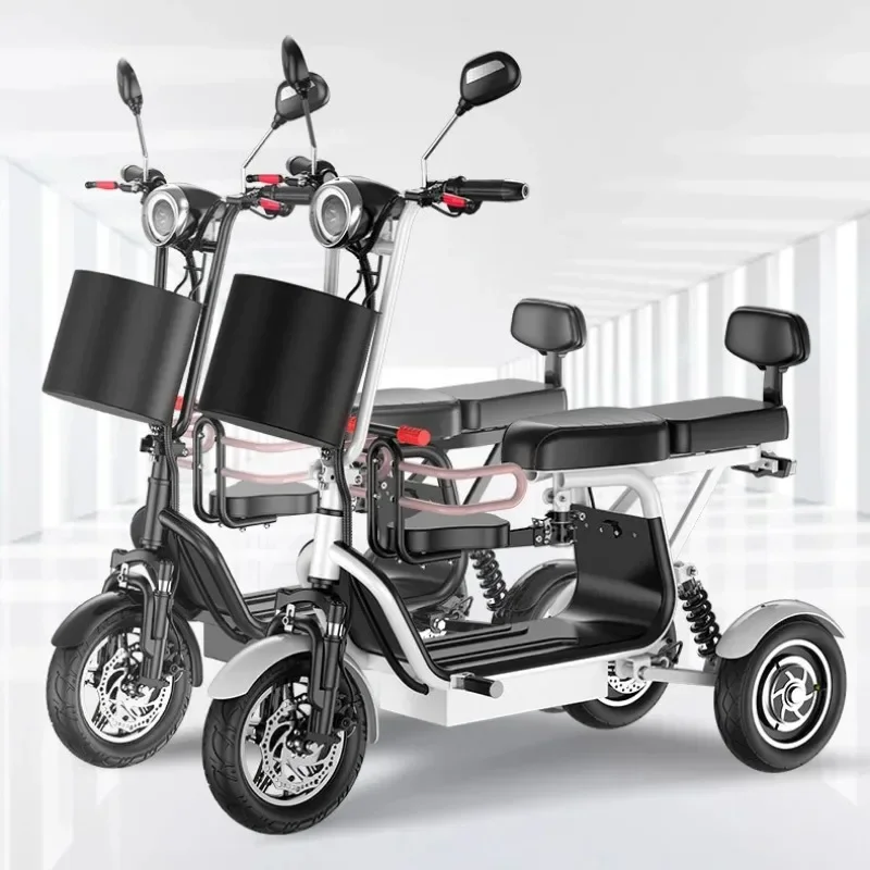 Electric Tricycles Two Seats  Electric Tricycle Three Wheel Tricycle for Adults