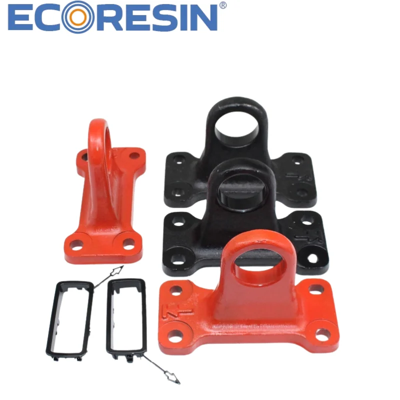 Hak holowniczy tylny do Land Rover Defender 2020-2025 90/110/130, wytrzymały hak ze stopu stali, czarny/czerwony, pierścień holowniczy