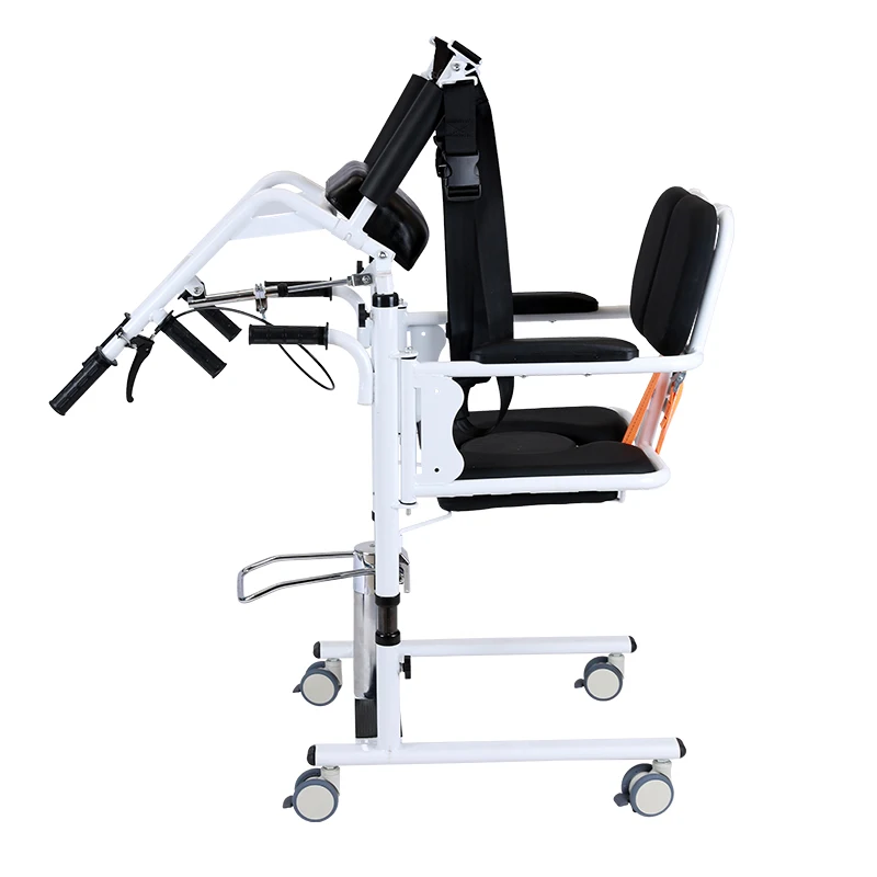Manual Transfer Chair for Home & Hospital Use Hydraulic Patient Lift with Safety Sling Toilet Seat for Rehabilitation Equipment
