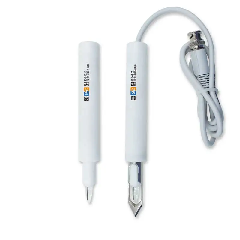 Sonda de pH con sensor de electrodo, punta cónica de acero inoxidable, conector BNC para carne, suelo, crema, frutas y materiales semisólidos.