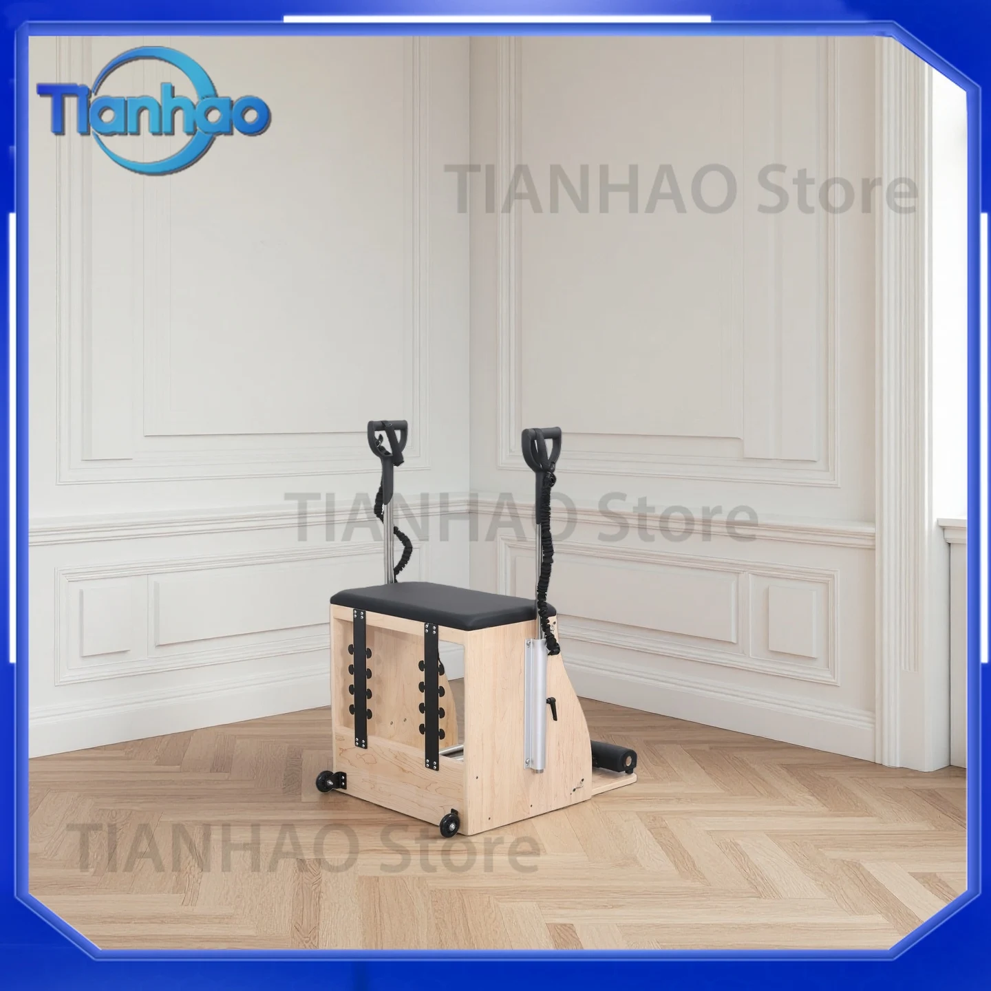 Luxury Maple Pilates Reformer Chair for Pilates Studio Eco Design Adjustable Heavy Duty with 5 Year Warranty