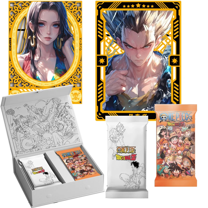 

HeyKa One Piece Dragon Ball Crossover Era Collection Card Luffy Nami Monkey King Doujin Hobby Game Card CCG Booster Box Toy Gift