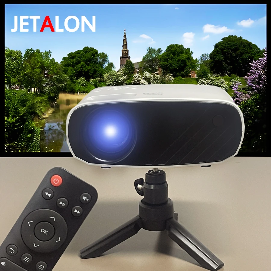 

JETALON BL-128 Mini projector LED Portable Upgraded Version HDMI-compatible 3D Audio Home Media Player Cinema Video projector