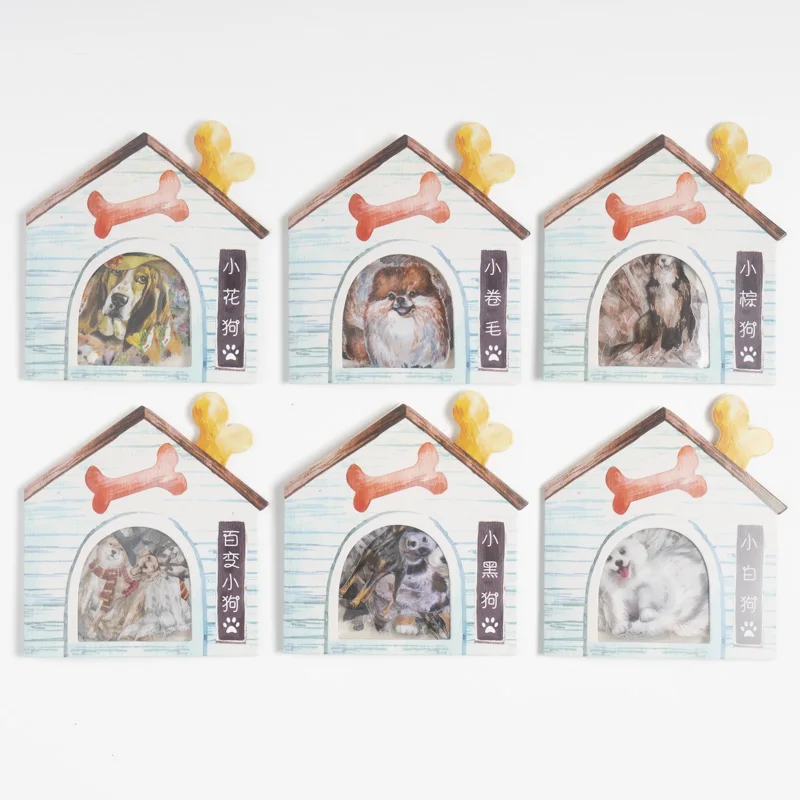 30PCS Love Dog Club Series Decorative Sticker Pack Kawaii Pets Scrapbooking Material Art Label Diary Junk Journal Planner