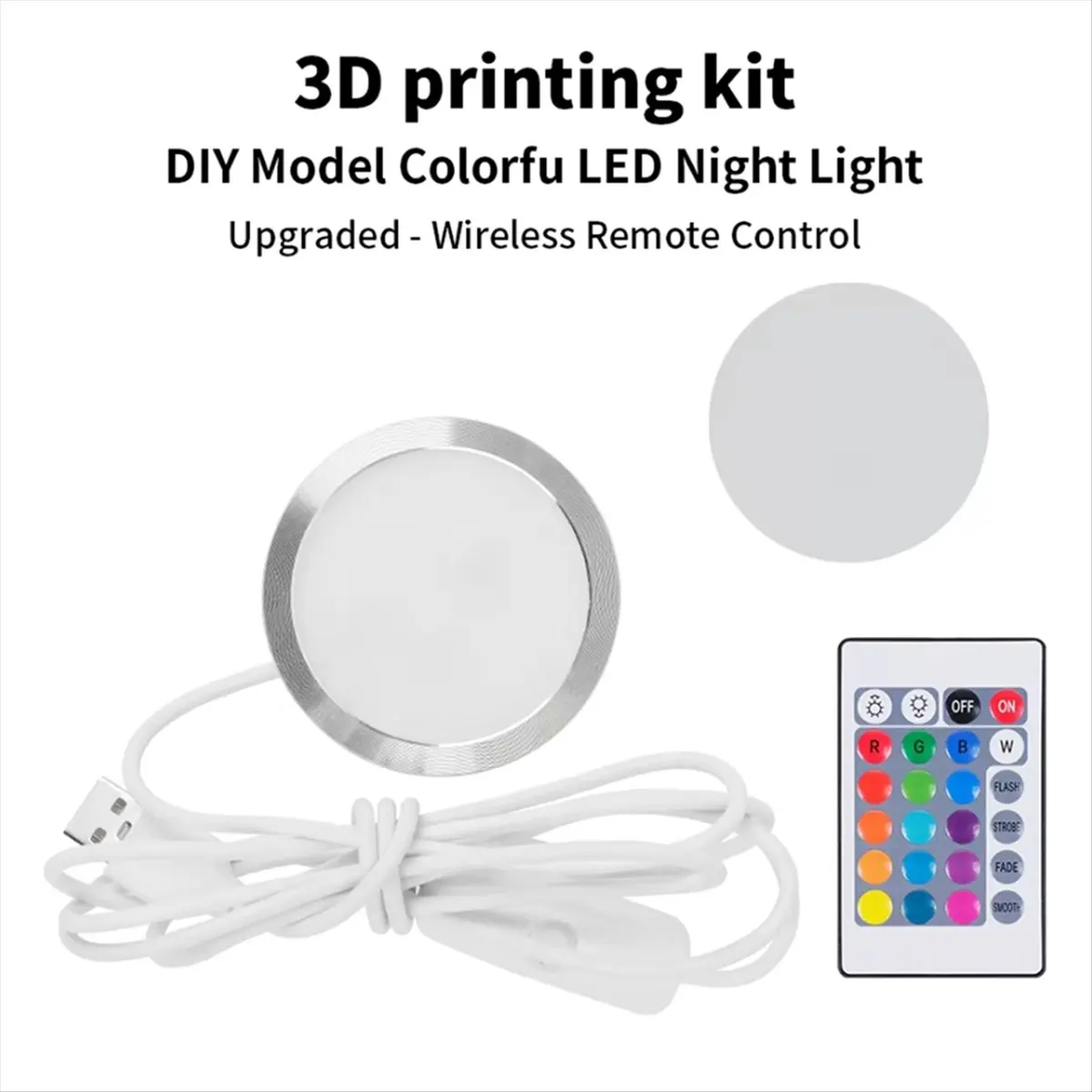 【~ New ABZE】3D Printing Model LED Light LED Spotlight Multicolour Adjustable Led Light Kit DIY LED Spotlight Without Lamp Shell