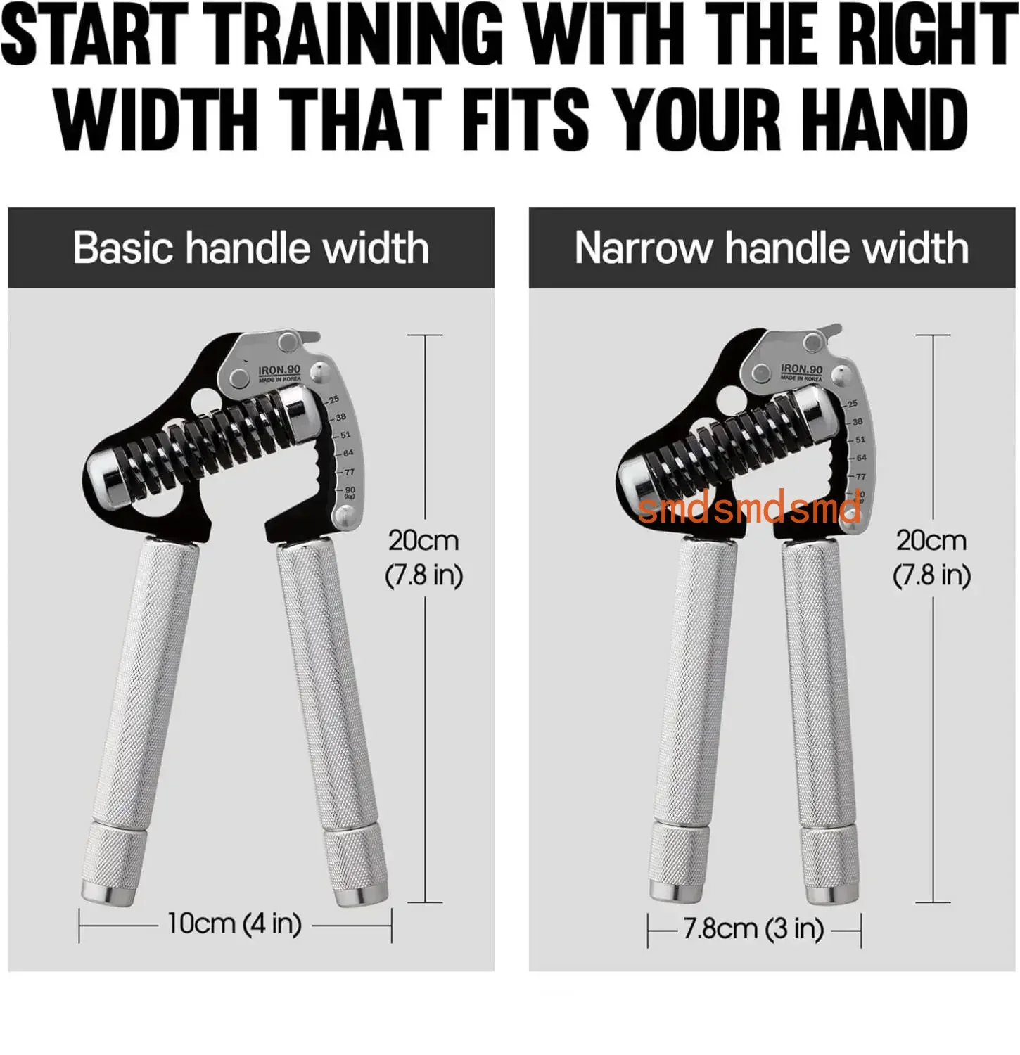 IRON GRIP Grip Strength Trainer Verstelbare handgrijper Versterker Handgreep Exerciser Polsversterkers Stil en duurzaam