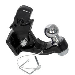 8Ton 17600lbs Heavy forged trailer hook With a 50mm or 2inch ball head and a load of 7700lb trailer towing device