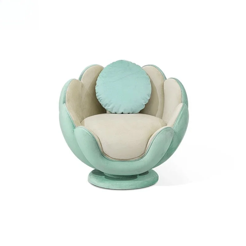 

Lazy sofa Lazy petal chair rotating bedroom balcony living room cream wind single sofa reclining chair