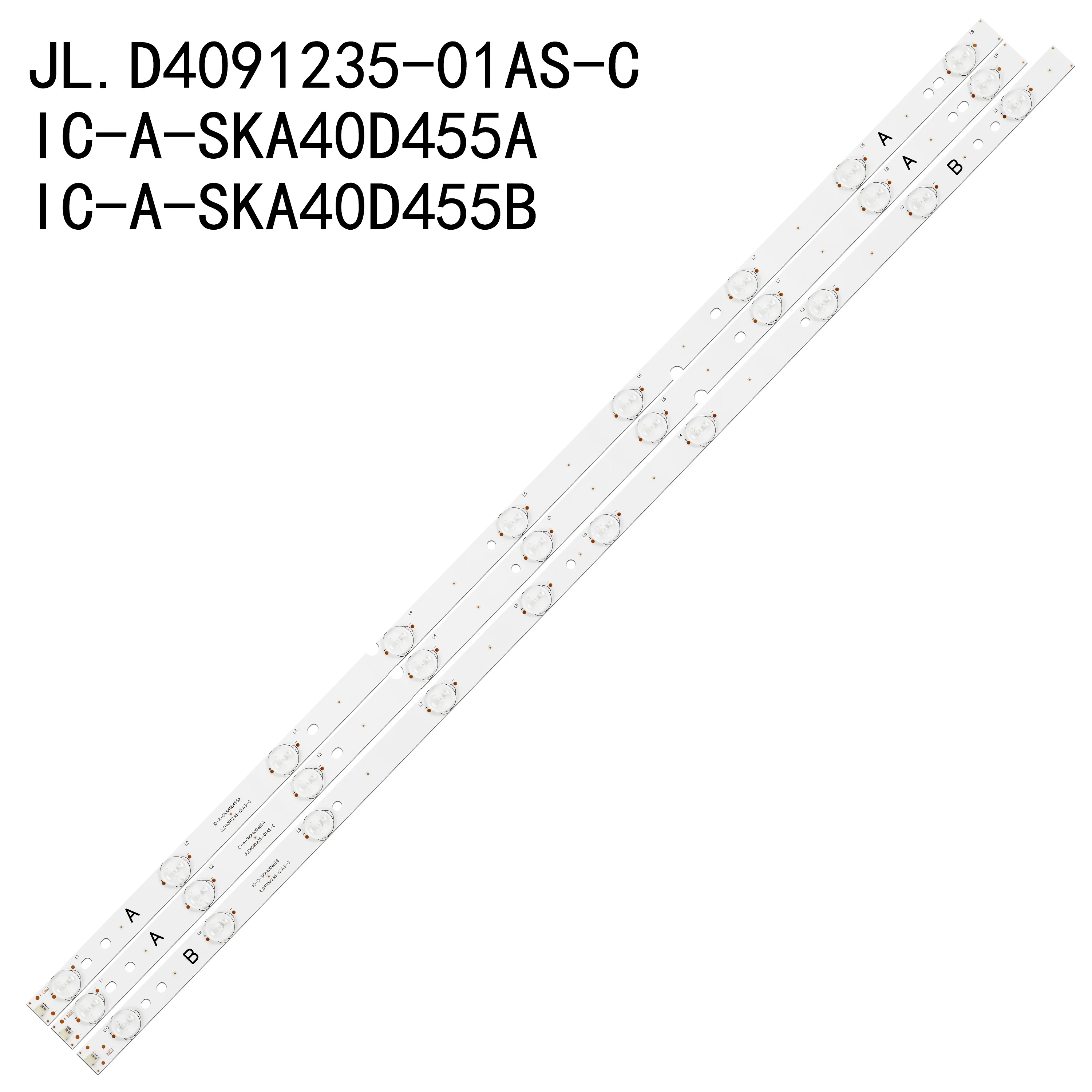 

3Pcs/Set LED Backlight Strip 40LES73 40LES69 Ph40e36dsgw Sp-led40 JL.D4052235-01AS-C E465853 IC-A-SKA40D455A IC-D-SKA40D455B