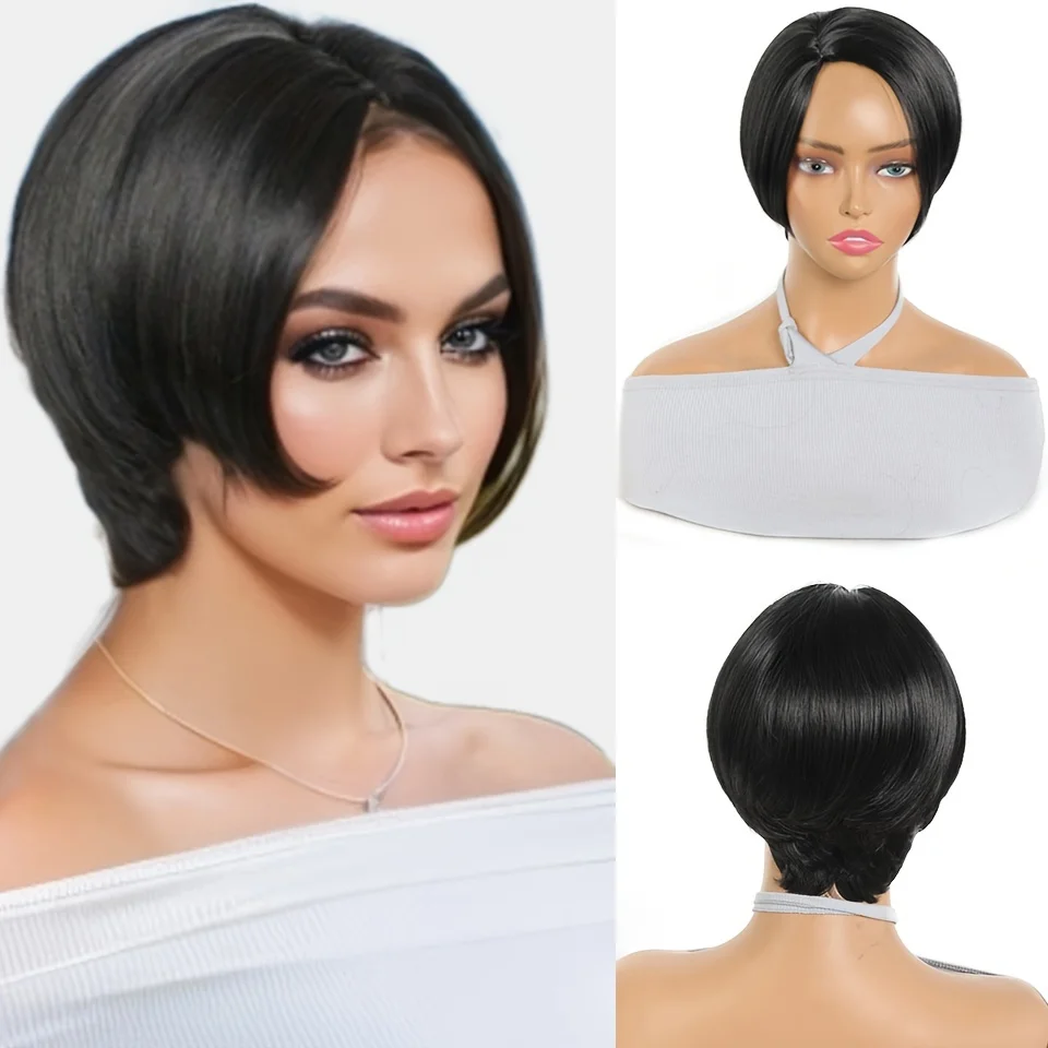 Pixie Cut Wig For Women Comfortable Synthetic Hair, Daily & Party Use