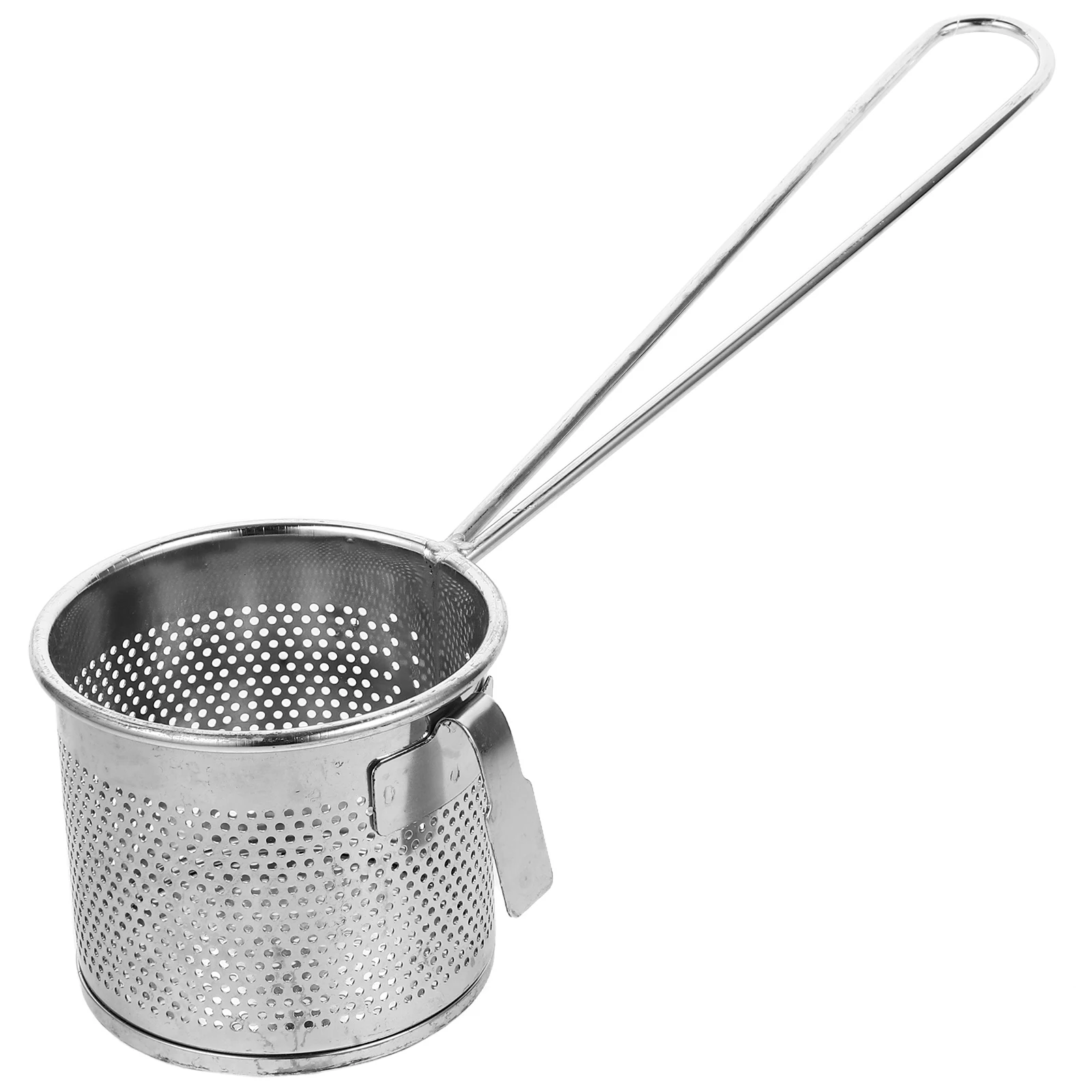 

Hot Pot Colander Stainless Steel 7CM Extended Handle Hanging Hook Large Capacity Kitchen Strainer Pasta Basket Home Supplies