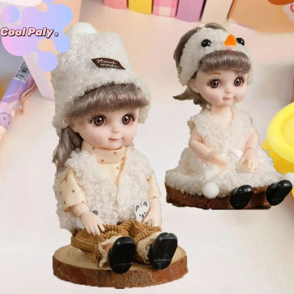 

With Clothes BJD Dolls With Clothes Movable Joints Dress Up Simulated Eye Hinge Doll 3D Eye Cute Removable Joints Doll