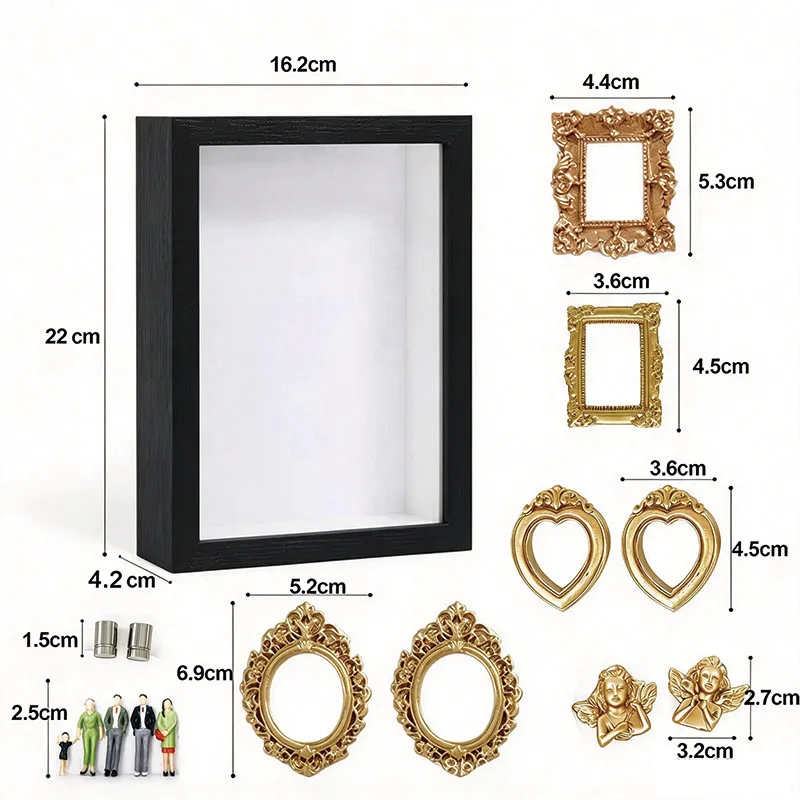 DIY Museum Photo Album Museum Silhouette Box Photo Display Silhouette Case With Light Creative Memory Display Kit Frame Kit