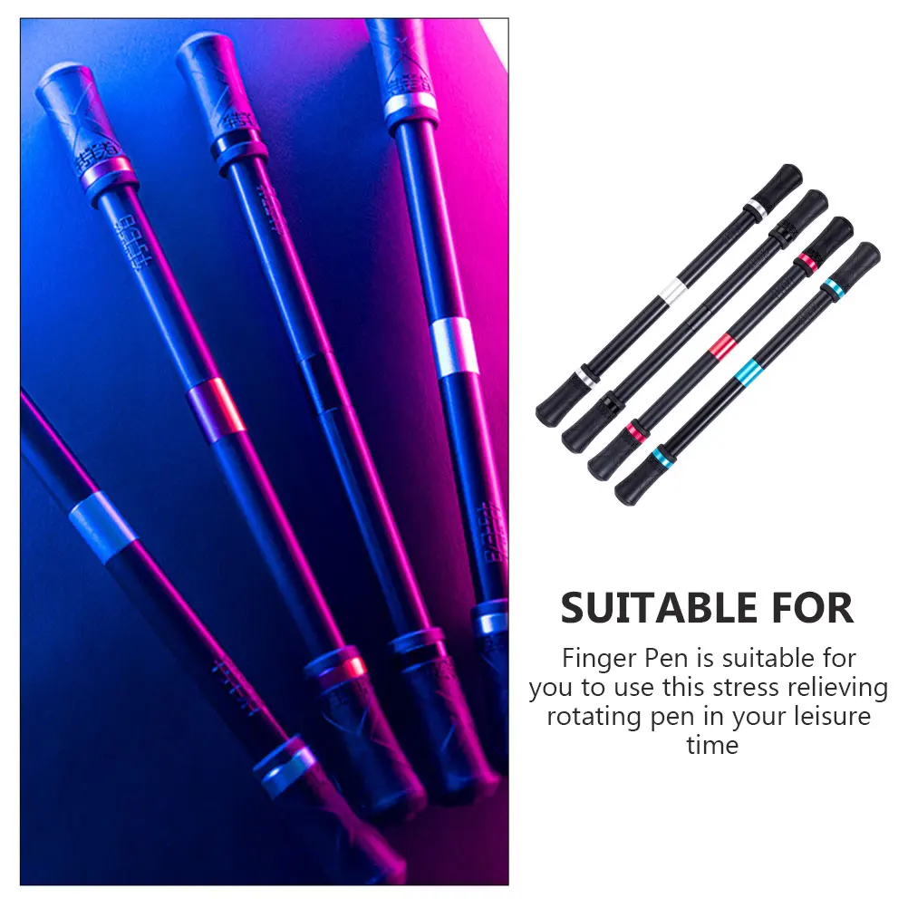 4 Pcs Pen Turning Tool Deformable Fidget Toy Dedicated Rolling Finger Tpr Rotating Funny